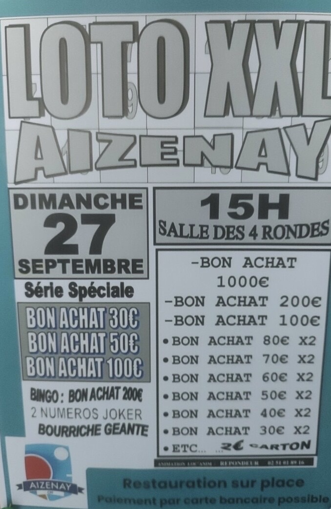 LOTO du CPF AIZENAY